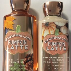 Bath & Body Works Marshmallow Pumpkin Latte Set